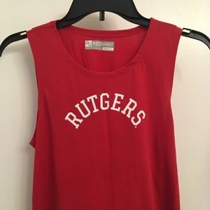 Rutgers Open Back Tank Top